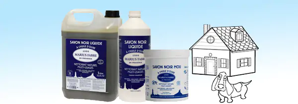 Savon noir liquide à l'huile de lin - PRODUITS D'AUTREFOIS - 1L