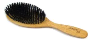 Brosse ovale en poils de sanglier