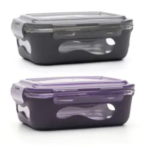 Boite Repas En Verre Chauffante Au Micro-Ondes, Lunch Box Portable 2-3  Compartiments, Récipient Alimentaire De Grande Capaci[u6740] - Cdiscount  Maison