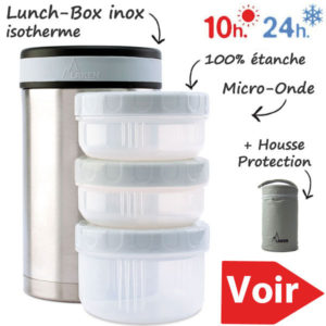 Lunch-box 1.5l et 3 compartiments