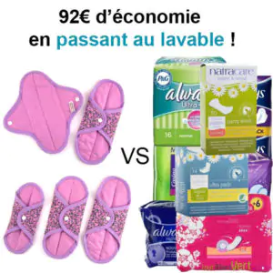 Belles économies avec les serviettes lavables