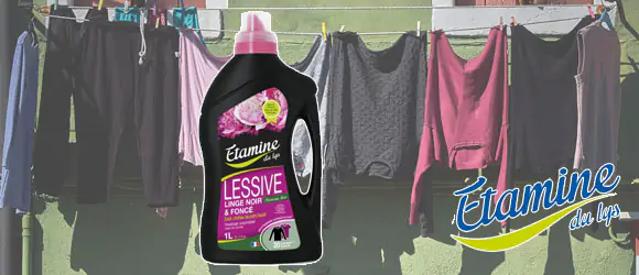 Une recette de lessive spéciale linge noir et couleurs avec 2 ingrédients