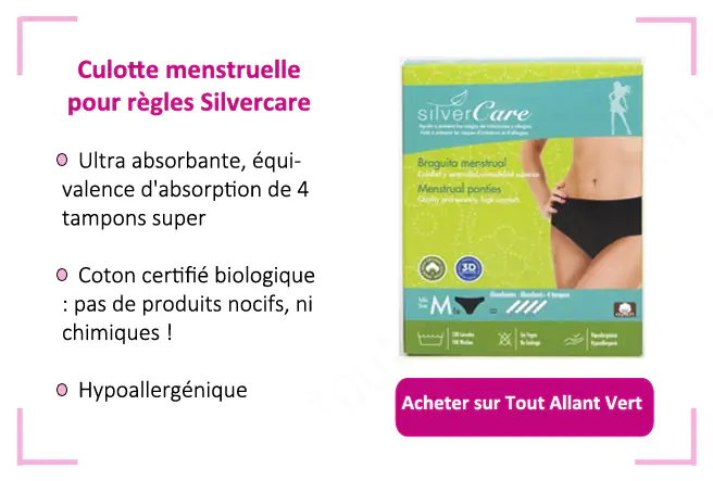 Culotte menstruelle Silvercare