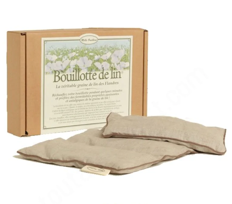 Bouillotte classique en lin des Flandres, par Mille Oreillers