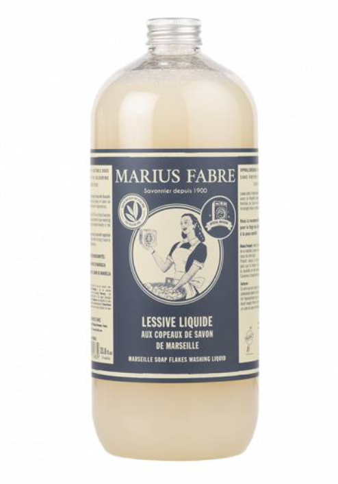 Lessive aux copeaux de savon de Marseille sans huile de palme, 1L, Marius Fabre