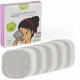 10 carrs  dmaquiller lavables Eucalyptus biface pour recharge