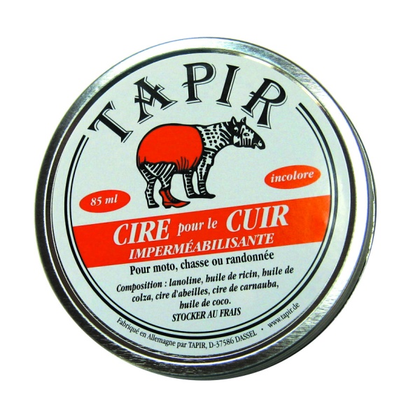 Cire imperméabilisante pour le cuir Tapir 85ml