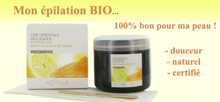 Epilation bio avec des produits bio et naturel