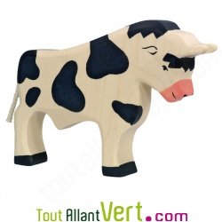 Taureau en bois debout 13,5cm