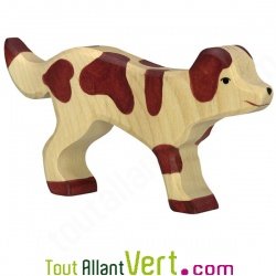 Chien Saint Bernard en bois debout 7,5 cm