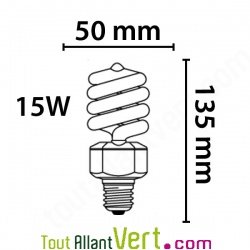Ampoule d�polluante Air Pur � ions n�gatifs 15W eq.75W