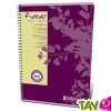 Cahier � spirale recycl� lign� A4 180p Violet Forever
