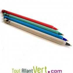 Stylo papier recycl� � bille, rechargeable