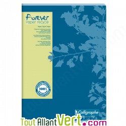 Cahier recycl� Petits carreaux 5x5 96p Forever 70g
