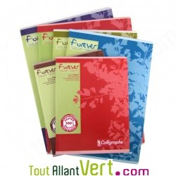 Cahier recycl� Petits carreaux 5x5 96p Forever 70g