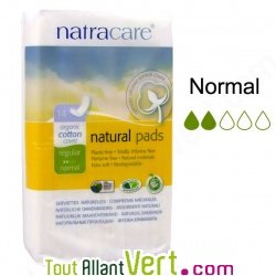 Serviettes hygi�niques naturelles et coton biologique, Natracare