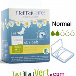 Serviettes hygi�niques naturelles et coton biologique, Natracare