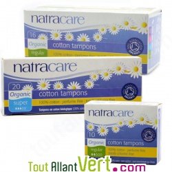Tampons coton biologique, Natracare