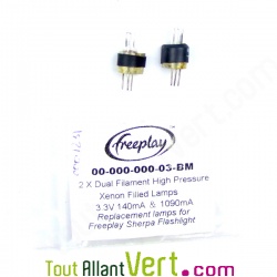 Lot de 2 ampoules pour Freeplay Sherpa