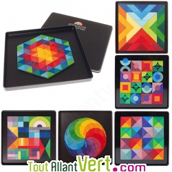 Puzzle magn�tique cr�atif Mandala multicolore
