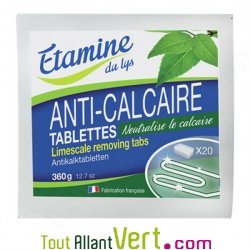 Tablettes anti-calcaire pour machines, x 20 doses