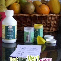 Pi�ge � Moucherons alimentaires, 2 pi�ges+app�t liquide 250ml, solution 100% naturelle