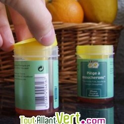 Pi�ge � Moucherons alimentaires, 2 pi�ges+app�t liquide 250ml, solution 100% naturelle