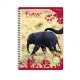 Cahier recycl� spirale A4 Grands carreaux 100p 70g animaux