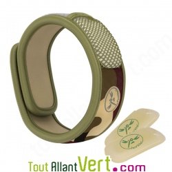 Bracelet anti-moustiques aux huiles essentielles Parakito Camouflage