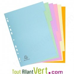 Intercalaires carton recycl� 180g