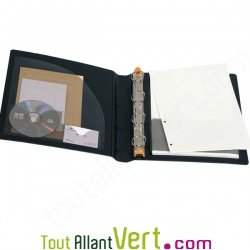 Organiseur mobile Classeur 4 anneaux A4 EXABINDER avec bloc-notes et �lastique recycl�