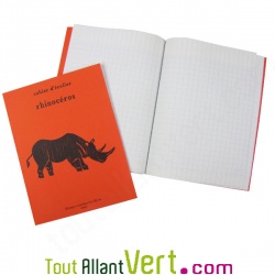 Cahier colier recycl 17x22cm, 48 p Rhinocros