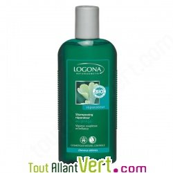 Shampoing cheveux abim�s, soin r�parateur Logona, 250ml