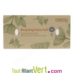 Boite distributrice de 100 mouchoirs en papier recycl�, 2 plis