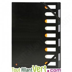 Organiseur Chemise trieur 9 compartiments Dos extensible Exactive recycl�