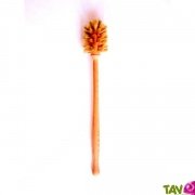 Goupillon en bois de htre et crin de cheval, 35 cm