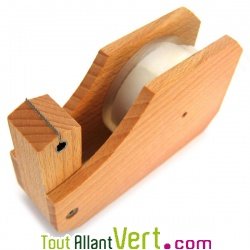 D�vidoir scotch en bois et son rouleau adh�sif