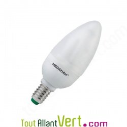 Ampoule flamme Plein spectre 7W eq.35W embase E14 6500K