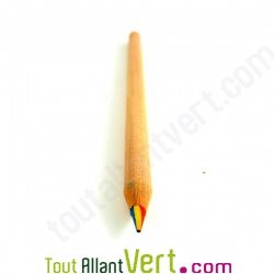 Crayon de bois arc-en-ciel corps fin et rond mine fine
