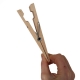 Pince en bois g�ante h�tre naturel 15x3.5cm