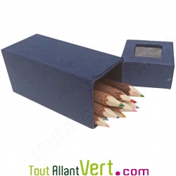 Crayon couleur en bois avec �corce, lot 10