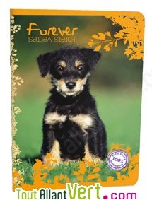 Cahier recycl� Forever 70g 96p Petits Carreaux A4 Chiot noir