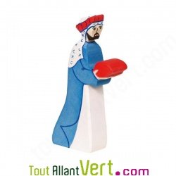 Melchior en bois, le roi mage 15 cm, Holztiger