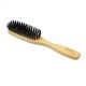 Brosse cheveux en bois, poils naturel de sanglier
