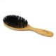 Brosse cheveux en bois, poils naturel de sanglier