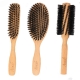 Brosse cheveux en bois, poils naturel de sanglier