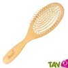 Brosse cheveux ovale plate en bois, picots en bois