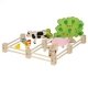 Barri�re en bois pour animaux de ferme 6x20 cm