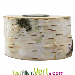 Grand Bougeoir tronc d\'arbre, 10 cm