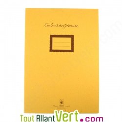 Cahier recycl� jaune Grands carreaux 48p A4 carte de France